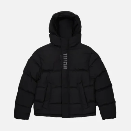 Schwarze Stepp Jacke MIT Kapuze Von Trapstar Decoded (4)