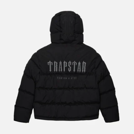 Schwarze Stepp Jacke MIT Kapuze Von Trapstar Decoded (5)