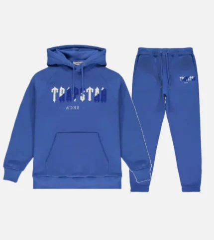 Trapstar Chenille Decoded Tracksuit BlauWeiß (3)