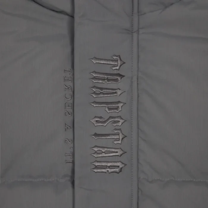 Trapstar Decoded Kapuzen Stepp Jacke Grau (1)