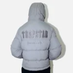 Trapstar Decoded Kapuzen Stepp Jacke Grau (3)