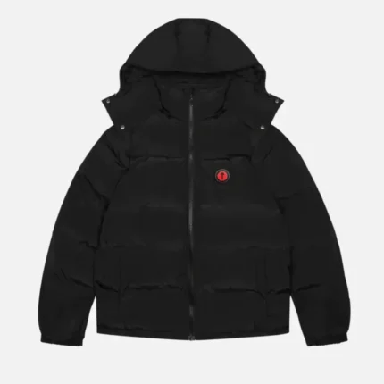 Trapstar Irongate Kapuzen Puffer Jacke Schwarz (3)