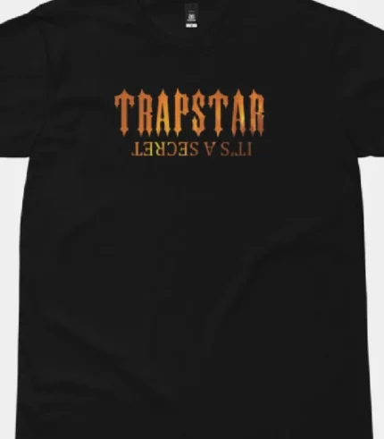 Trapstar It's A Secret Fire T Shirt Schwarz (1)