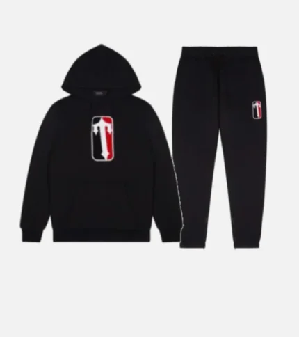 Trapstar League Chenille Tracksuit Schwarz (3)