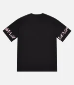 Trapstar Script T Shirt SchwarzRosa (1)